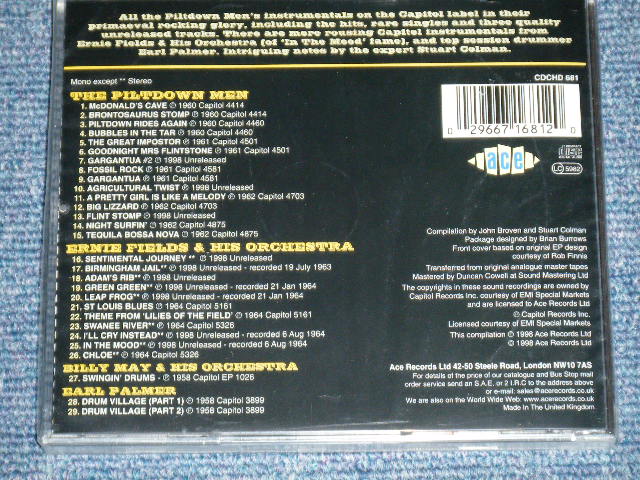 画像: PILTDOWN MEN / ERNIE FIELDS & His ORCHESTRA / BILLY MAY / EARL PALMER ( All Songs Plays DRUMER : EARL PARMER ) - RIDE AGAIN (SEALED)  / 1998 UK ENGLAND  ORIGINAL "BRAND NEW SEALED"  CD