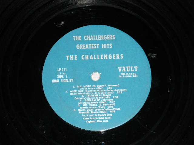 画像: THE CHALLENGERS  - GREATEST HITS ( Ex++/Ex++ )  / 1967 US AMERICA ORIGINAL MONO Used  LP 