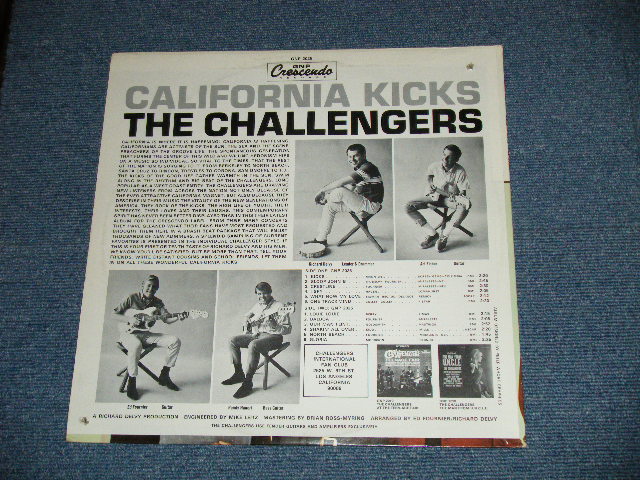 画像: THE CHALLENGERS  - CALIFORNIA KICKS ( Ex+++/MINT- : BB )  / 1966 US AMERICA ORIGINAL STEREO Used LP 