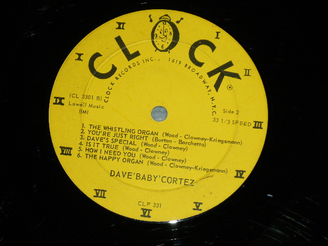 画像: DAVE "BABY" CORTEZ - DAVE "BABY" CORTEZ and His HAPPY ORGAN MINT-/MINT-) / 1961 US AMERICA ORIGINAL MONO Used LP 