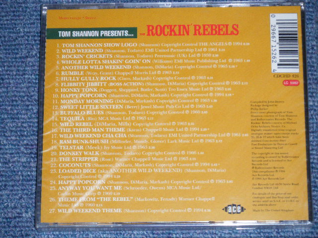 画像: The ROCKIN' REBELS - TOM SHANNON PRESENTS ... (SEALED )  /  1994 UK ENGLAND  ORIGINAL "BRAND NEW SEALED"  CD