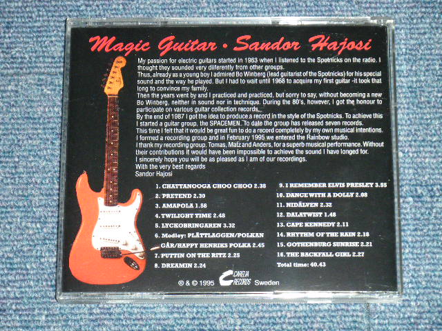画像: SANDOR HAJOSI - MAGIC GUITAR : 16 GUITAR HITS  ( MINT/MINT  )  / 1995 SWEDEN  ORIGINAL Used  CD