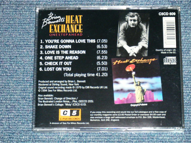 画像: BRIAN BENNETT ( of THE SHADOWS ) - HEAT EXCHANGE : ONE STEP AHEAD ( NEW )  / 1994 UK ENGLAND ORIGINAL "BRAND NEW"  CD 