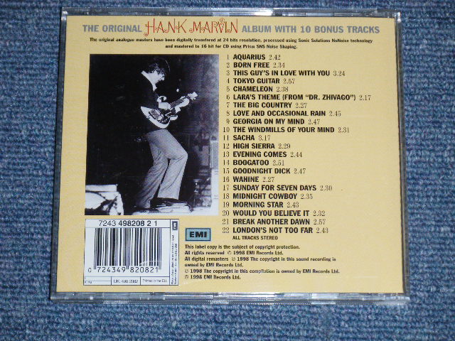 画像: HANK MARVIN ( of The SHADOWS ) -  HANK MARVIN (WOULD YOU BELIEVE IT...PLUS! + Bonus Tracks ) ( NEW )  / 1998 UK ENGLAND " BRAND NEW" CD 