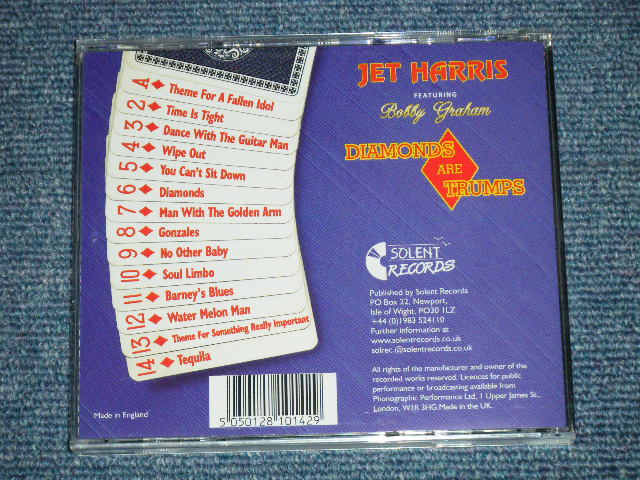 画像: JET HARRIS ( of  The SHADOWS ) featuring BOBBY GRAHAM  - DIAMONDS ARE TRUMPS ( NEW )  / 2003  UK ENGLAND   " BRAND NEW" CD 