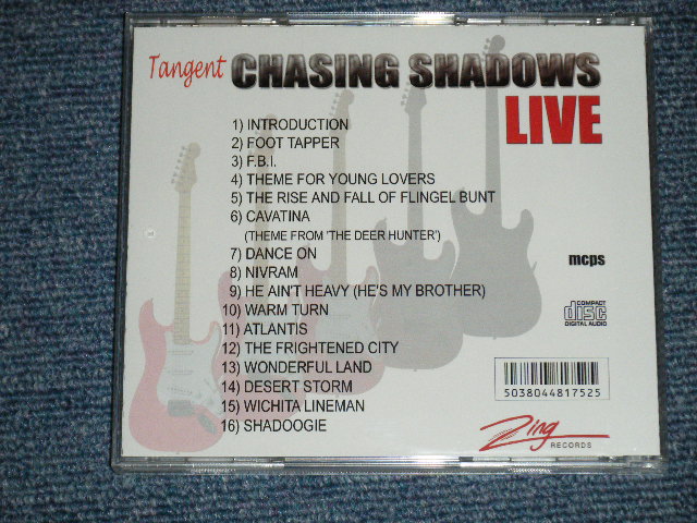画像: TANGENT & ALAN JONES ( of  The SHADOWS ) -CHASING SHADOW LIVE : A TRIBUTE TO HANK MARVIN & THE SHADOWS ( MINT/MINT )  / 2002 UK ENGLAND ORIGINAL  Used CD 