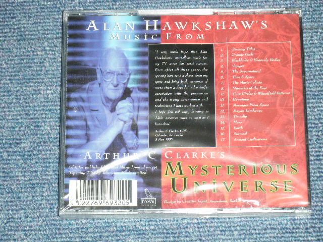画像: ALAN HAWKSHAW ( of  The SHADOWS ) -  ARTHUR C CLARK'S MYSTERIOUS UNIVERS  ( SEALED)  /  1996?  UK ENGLAND ORIGINAL  " BRAND NEW SEALED" CD 