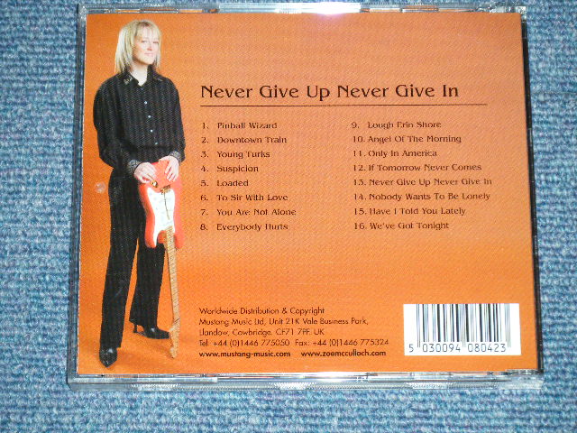 画像: ZOE McCULLOCH - NEVER GIVE UP, NEVER GIVE IN  ( NEW) / 2004 UK ENGLAND  ORIGINAL "BRAND NEW" CD