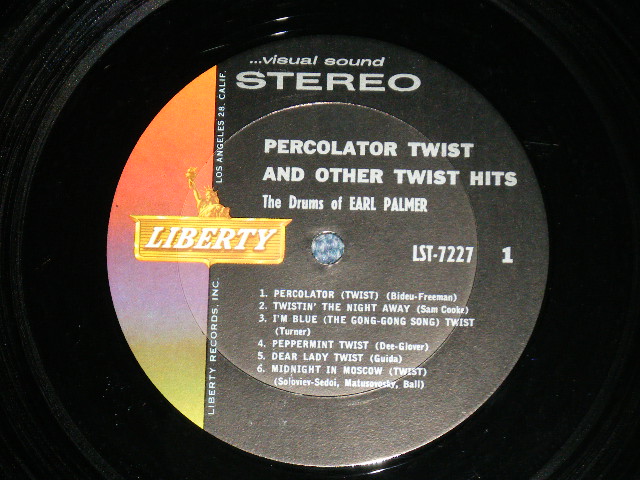 画像: EARL PALMER - PERCOLATOR TWIST AND OTHER TWIST HITS ( Ex+++/MINT-) / 1962 US AMERICA ORIGINAL STEREO Used   LP 