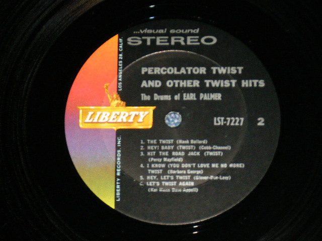 画像: EARL PALMER - PERCOLATOR TWIST AND OTHER TWIST HITS ( Ex+++/MINT-) / 1962 US AMERICA ORIGINAL STEREO Used   LP 
