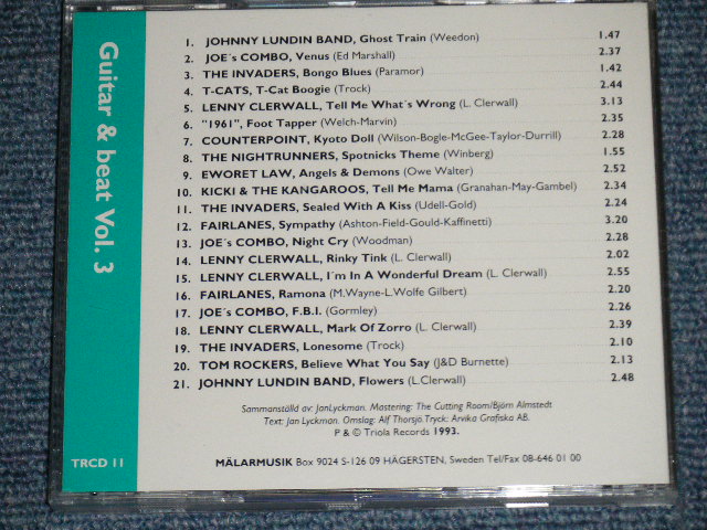 画像: V.A. OMNIBUS - GUITAR AND BEAT VOL.3 ( NEW ) / 1993 SWEDEN   ORIGINAL "BRAND NEW" CD Found DEAD STOCK!!!