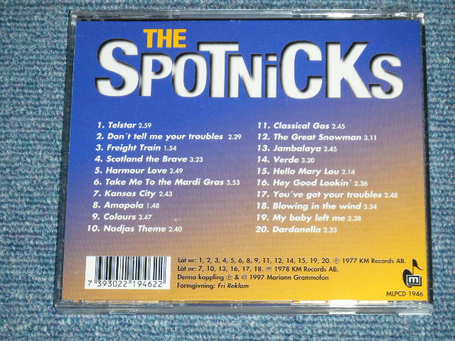 画像: THE SPOTNICKS - 20 BASTA : THE SPOTNICKS  ( NEW ) / 1997 SWEDEN ORIGINAL "BRAND NEW" CD 