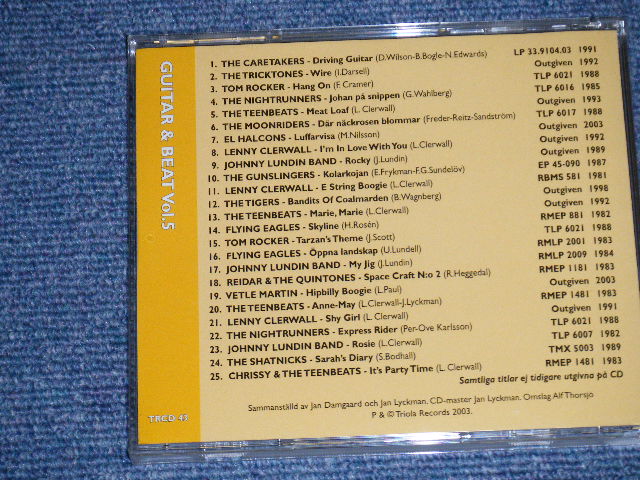 画像: V.A. OMNIBUS - GUITAR AND BEAT VOL.5 ( NEW ) / 2003 SWEDEN   ORIGINAL "BRAND NEW" CD Found DEAD STOCK!!!