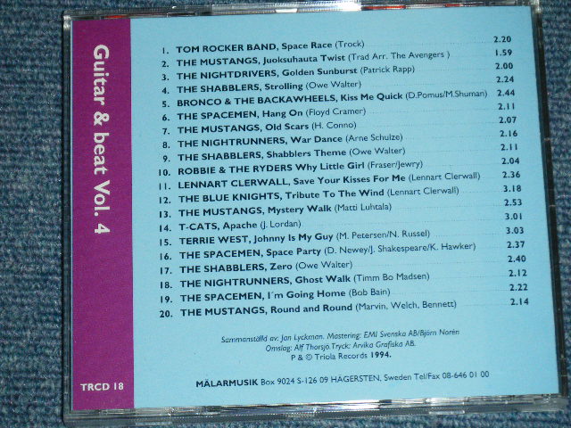 画像: V.A. OMNIBUS - GUITAR AND BEAT VOL.4 ( NEW ) / 1994 SWEDEN   ORIGINAL "BRAND NEW" CD Found DEAD STOCK!!!