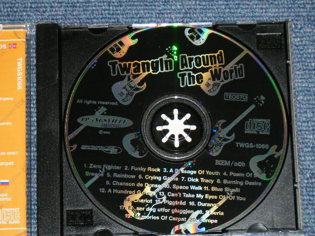 画像: V.A. OMNIBUS ( ELDER, HAPPY TIMERS, MOONSHOT, The PISTOLEROS, AJOMIES, The SPOILERS ) - TWANGIN' AROUND THE WORLD ( MINT/MINT ) / 2002 FINLAND ORIGINAL Used CD