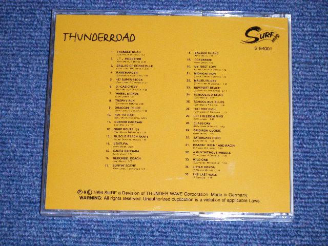画像: THE SUPER STOCKS ( GARY USHER Works ) - THUNDER ROAD( 35 Tracks BEST) (NEW) /  1994 GERMANY GERMAN "BRAND NEW"  CD
