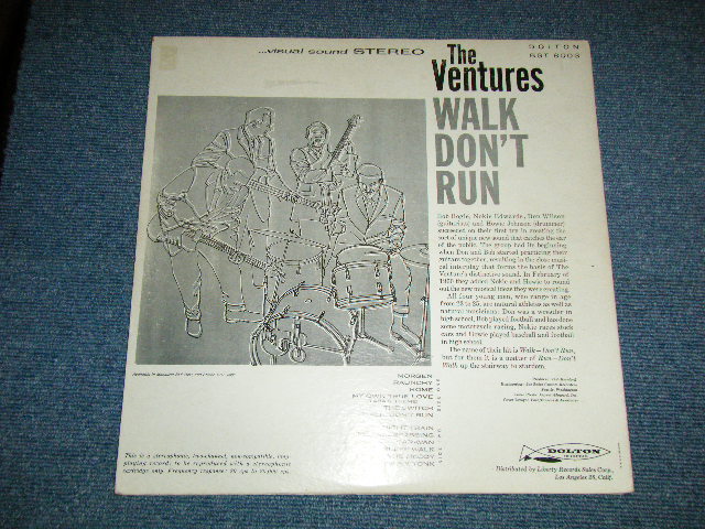 画像: THE VENTURES - WALK DON'T RUN (Ex/Ex+ Looks:Ex-) / 1962? US AMERICA 3rd Press "DARK BLUE with SILVER Print Label" STEREO Used LP 