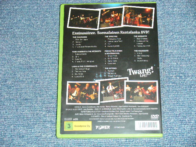 画像: VA OMNIBUS (The CHARADES, RAMI HAMMAR & The WEBSTO, The SPECTRE, LAIKA & The COSMONAUTS, PEKKA TIILIKAINEN & BEATMAKERS,The AFTONS, The YOUNGERS ) - TWANG! LIVE!    / 2007 FINLAND "BRAND NEW SEALED"  DVD