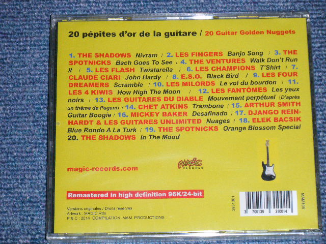 画像: V.A. OMNIBUS ( The VENTURES, SHADOWS, SPOTNICKS,Les FINGERS,   + More )  ) -  20 GUITAR GOLDEN NUGGETS  (SEALED) / 2014 FRANCE ORIGINAL "Brand New SEALED"  CD 
