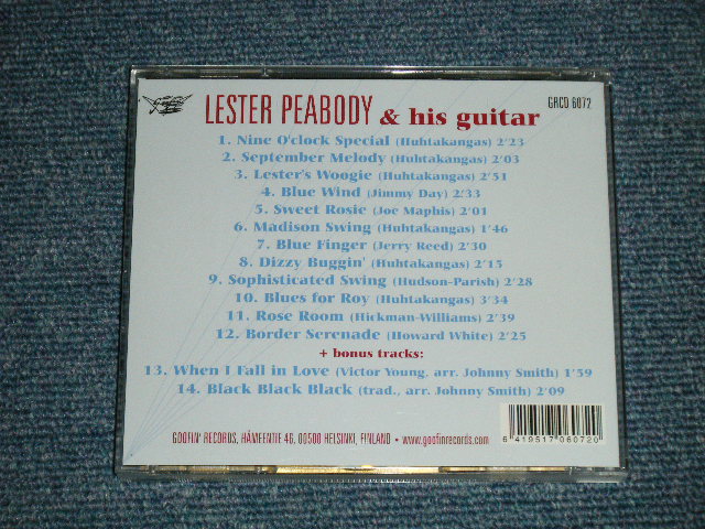 画像: LESTER PEABODY - FOCUS ON GUITARS    (NEW )  / 2005 FINLAND ORIGINAL "BRAND NEW" CD 