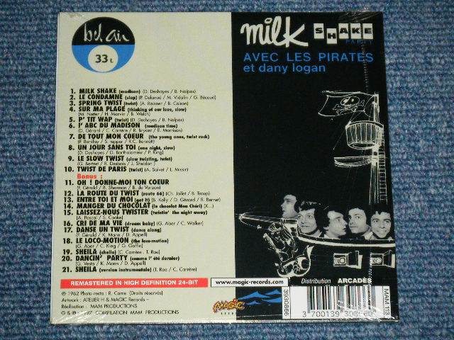 画像: LES PIRATES : AVEC LES PIRATES et dany logan - MILK SHAKE PARTY (SEALED) / 1997 FRANCE ORIGINAL "Brand New SEALED"  "MINI LP PAPER Sleeve"  CD 