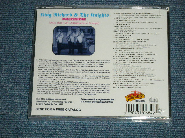画像: KING RICHARD & The KNIGHTS +va - PRECISION! (PLUS OTHER 60's ALBUQUERQUE Groups )  ( SEALED  )  / 1996 US AMERICA  ORIGINAL "BRAND NEW SEALED"  2-CD's 