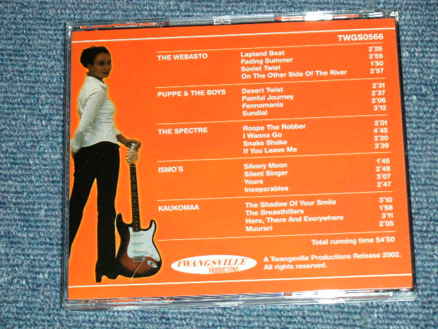 画像: va OMNIBUS ( The WEBASTO, PUPPE & The BOYS, The SPECTRE, ISMO'S, KAUKOMAA ) - TWANGY GUITARS SILKY STRINGS VOL.3 ( NEW )  / 2002  FINLAND ORIGINAL  " Brand New" CD