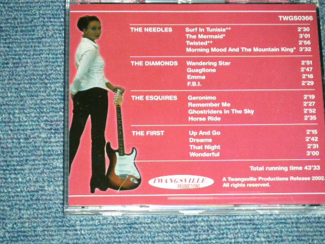 画像: va OMNIBUS ( The NEEDLES, The DIAMONDS, The ESQUIRES, The FIRST ) - TWANGY GUITARS SILKY STRINGS VOL.1 ( NEW )  / 2002  FINLAND ORIGINAL  " Brand New" CD 