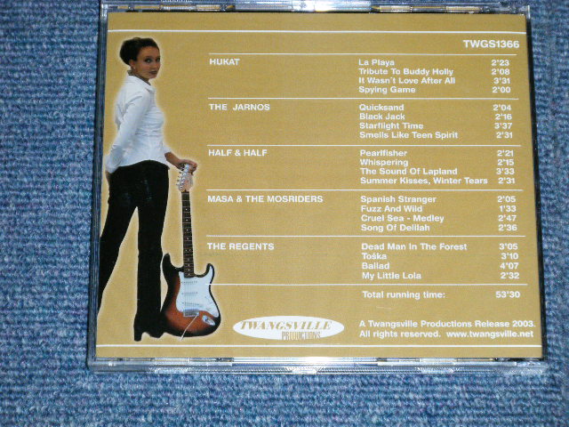 画像: va OMNIBUS ( HUKAT, The JARNOS, HALF & HALF, MASA & The MOSRIDERS, The REGENTS ) - TWANGY GUITARS SILKY STRINGS VOL.6 ( NEW )  / 2003  FINLAND ORIGINAL  " Brand New" CD