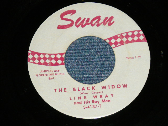 画像: LINK WRAY - JACK THE RIPPER : THE BLACK WIDOW  ( Ex+/Ex+ )  1963 US AMERICA ORIGINAL Used 7" Single 