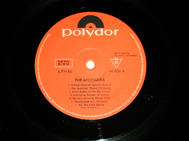 画像: SPOTNICKS, The -  THE SPOTNICKS ( Ex+/Ex+++ : STEAROFC) )   / 1965 WEST-GERMANY GERMAN ORIGINAL  Used   LP 