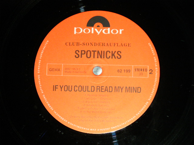 画像: The SPOTNICKS - IF YOU COULD READ MY MIND  (  Ex++/MINT)   / 1972 WEST-GERMANY GERMAN ORIGINAL  Used   LP