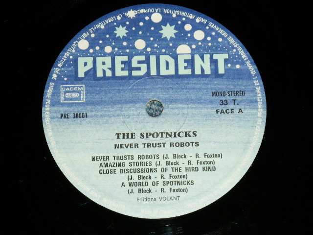 画像: The SPOTNICKS - NEVER TRUST ROBOTS ( Ex++/Ex+++ Looks:Ex++ )   / 1975 FRANCE FRENCH  ORIGINAL  Used   LP