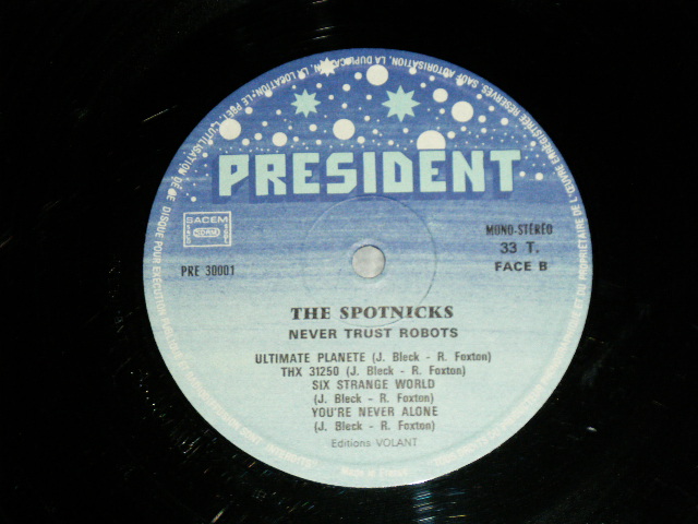 画像: The SPOTNICKS - NEVER TRUST ROBOTS ( Ex++/Ex++ Looks:VG+++,  Ex++ Looks:Ex+ : WOIC)   / 1975 FRANCE FRENCH  ORIGINAL  Used   LP