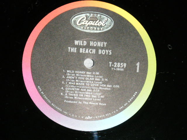画像: THE BEACH BOYS -  WILD HONEY ( Matrix #   A) T-1-2859-G10#2 / B) T-2-2859-G10) (Ex+++/MINT- BB ) / 1967 US AMERICA ORIGINAL Mono Used LP