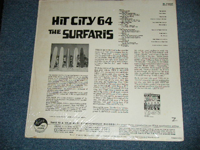画像: THE SURFARIS - HIT CITY 64 (GARY USHER Works)  ( MINT-/MINT- Looks:Ex+++ ) / 1964 US AMERICA ORIGINAL STEREO Used LP 