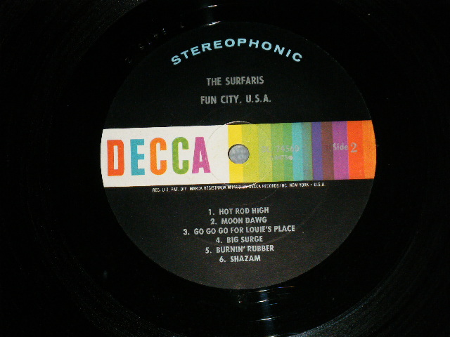 画像: THE SURFARIS - FUN CITY USA (Included GARY USHER Works)  ( MINT-, Ex+++/MINT- ) / 1964 US AMERICA ORIGINAL STEREO Used LP 