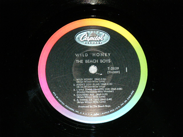 画像: THE BEACH BOYS -  WILD HONEY ( Matrix #   A) T-1-2859-G2 2 /B) T-2-2859-G2 2) (Ex+//Ex+++ ) / 1967 US AMERICA ORIGINAL Mono Used LP