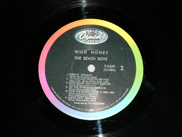 画像: THE BEACH BOYS -  WILD HONEY ( Matrix #   A) T-1-2859-G2 2 /B) T-2-2859-G2 2) (Ex+//Ex+++ Looks:Ex++ : STPOBC ) / 1967 US AMERICA ORIGINAL Mono Used LP