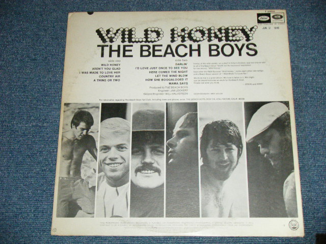画像: THE BEACH BOYS -  WILD HONEY ( Matrix #   A) T-1-2859-G2 2 /B) T-2-2859-G2 2) (Ex+//Ex+++ Looks:Ex++ : STPOBC ) / 1967 US AMERICA ORIGINAL Mono Used LP