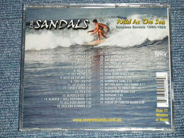 画像: THE SANDALS - WILD AS THE SEA : Complete Sandals 1964-1969 :The Endless Summer + The Last Of The Ski Bums : 2 in 1 +Bonus Tracks (SEALED) / 2003 AUSTRALIA "BRAND NEW SEALED"  CD