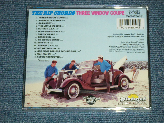 画像: THE RIP CHORDS - THREE WINDOW COUPE (SEALED)  / 1996  US AMERICA ORIGINAL "BRAND NEW SEALED" CD