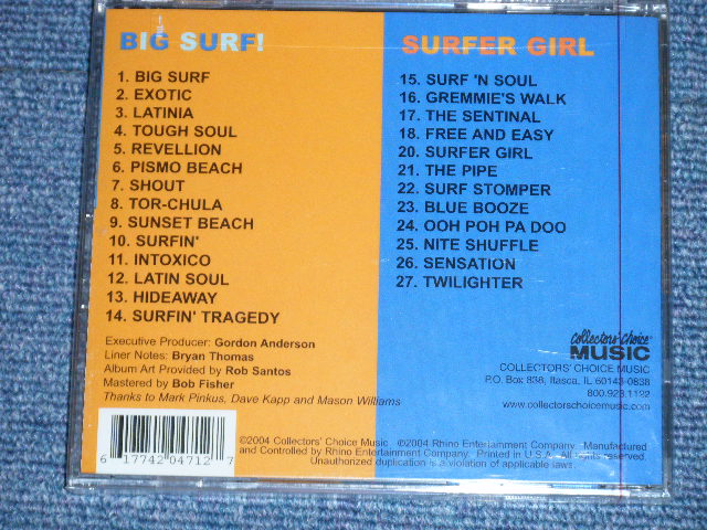 画像: THE SENTINALS - BIG SURF +SURFER GIRL : 2 in 1 (SEALED) / 2004 US AMERICA "BRAND NEW SEALED"  CD