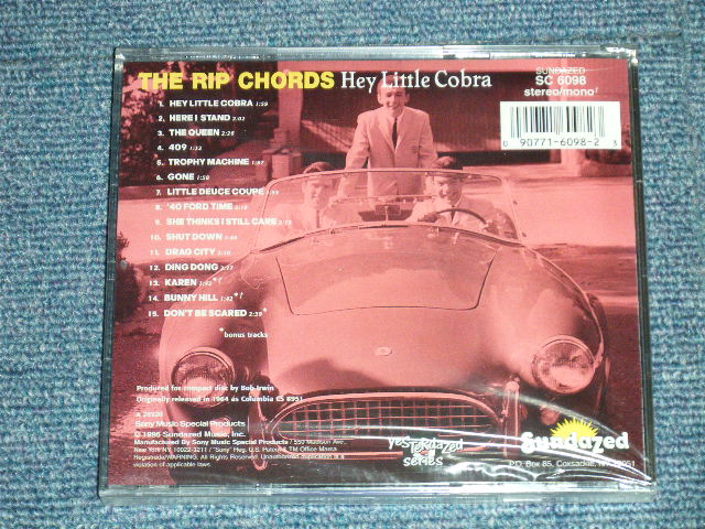 画像: THE RIP CHORDS - HEY LITTLE COBRA (SEALED)  / 1996  US AMERICA ORIGINAL "BRAND NEW SEALED" CD