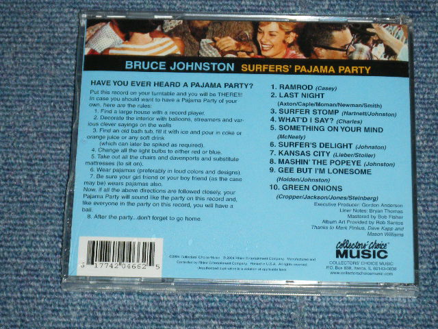 画像: BRUCE JOHNSTON SURFING BAND - SURFER'S PAJAMA PARTY (SEALED) / 2004  US AMERICA "BRAND NEW SEALED" CD