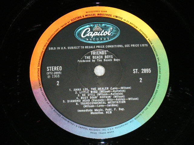 画像: The BEACH BOYS - FRIENDS ( Matrix #    A) A-7 /B)B-7) (Ex++/Ex+++ Looks:Ex++) / 1968 UK ENGLAND  ORIGINAL STEREO Used LP