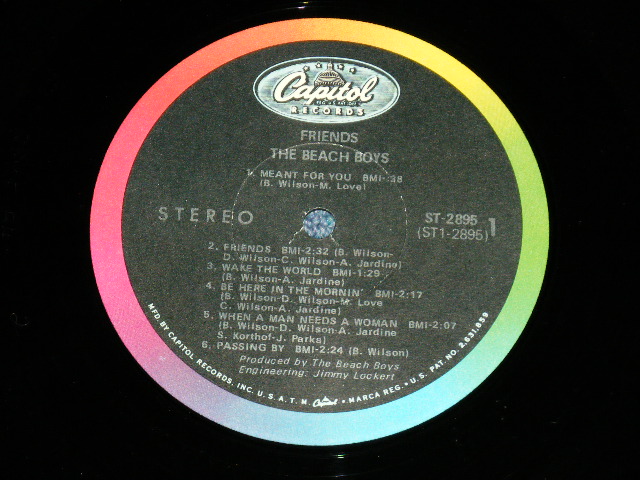 画像: The BEACH BOYS - FRIENDS ( Matrix # A) ST-1-2895 B4 #1  2  B) ST-2-2895 B4 #1  ) (Ex++/MINT-) / 1968 US AMERICA ORIGINAL STEREO Used LP