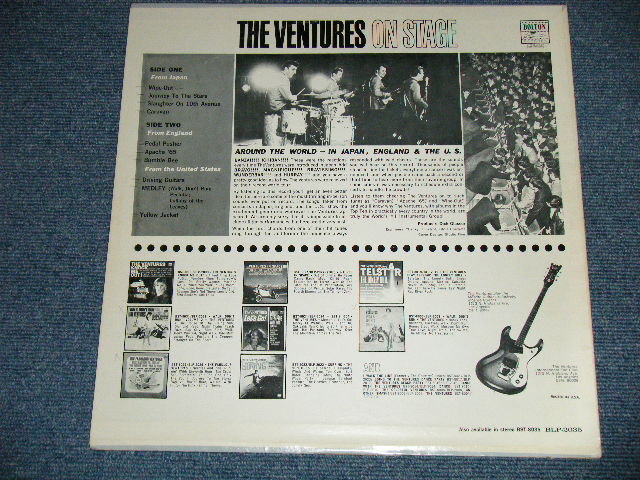 画像: THE VENTURES - ON STAGE  ( Matrix # A)BLP-2035 2 SIDE-1/B)BLP-2035-2 SIDE-2) ( Blue with Silver Print Label)( Ex++/eX+, Ex+++  ) / 1965  US AMERICA  ORIGINAL MONO Used  LP