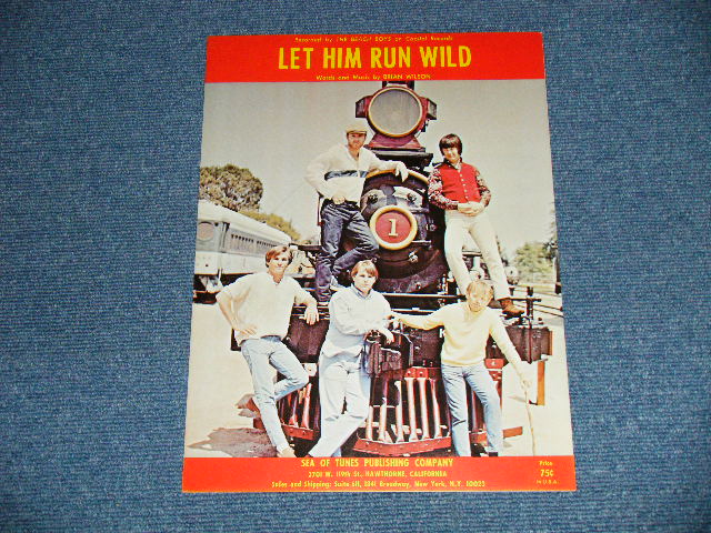 画像1: The BEACH BOYS - LET HIM RUN WILD / 1965 US AMERICA ORIGINAL Used SHEET MUSIC 
