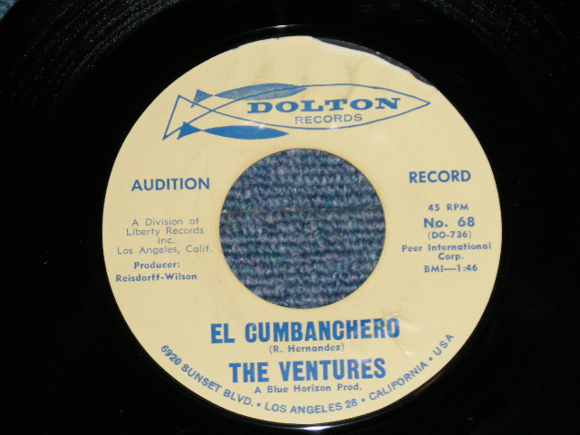 画像1: THE VENTURES - EL CUMBANCHERO : SKIP TO M' LIMBO  (MINT-/MINT- WOL,WTRDMG) / 1963 US AMERICA ORIGINAL "AUDITION Label PROMO" 7" Single
